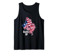 Bendice la Bandera liberiana Envuelta Alrededor de Manos orantes Camiseta sin Mangas