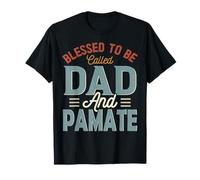 BENDICIDO para SER Llamado PAPÁ Y PAMATE Retro Día del Padre Camiseta