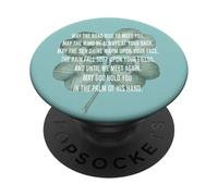 Bendición Irlandesa Que el Camino se Levante para encontrarte Oración gaélica PopSockets PopGrip Adhesivo