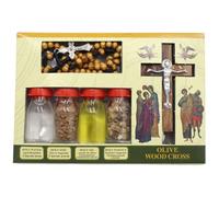 Bendición para botellas y Cruz de la tierra santa Jerusalén