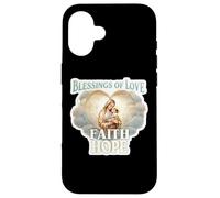 Bendiciones del Amor Fe Esperanza Santa María Bebé Jesucristo Carcasa para iPhone 16