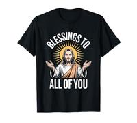 Bendiciones para Todos Ustedes Jesús Fe Cristiana Camiseta