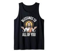 Bendiciones para Todos Ustedes Jesús Fe Cristiana Camiseta sin Mangas