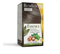 Bendida Coloración Permanente 120 ml con Aceite de Macadamia y Oxidante 6% | Cobertura 100% de canas & brillo duradero | Tinte Permanente | color crema nutritiva (5 marrones naturales)