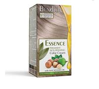 Bendida Coloración Permanente 120 ml con Aceite de Macadamia y Oxidante 6% | Cobertura 100% de canas & brillo duradero | Tinte Permanente | color crema nutritiva (9.21 Rubio oscuro perlado)