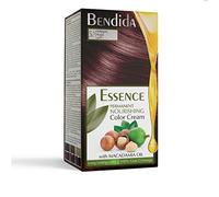 Bendida Coloración Permanente 120 ml con Aceite de Macadamia y Oxidante 6% | Cobertura 100% de canas & brillo duradero | Tinte Permanente | color crema nutritiva (5.5 caoba)