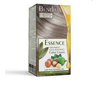 Bendida Coloración Permanente 120 ml con Aceite de Macadamia y Oxidante 6% | Cobertura 100% de canas & brillo duradero | Tinte Permanente | color crema nutritiva (7.1 Rubio Ceniza Oscuro)