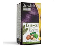 Bendida Coloración Permanente 120 ml con Aceite de Macadamia y Oxidante 6% | Cobertura 100% de canas & brillo duradero | Tinte Permanente | color crema nutritiva (5.20 Berenjena)