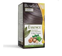 Bendida Coloración Permanente 120 ml con Aceite de Macadamia y Oxidante 6% | Cobertura 100% de canas & brillo duradero | Tinte Permanente | color crema nutritiva (5.1 Marrón Ceniza)