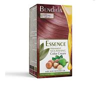 Bendida Coloración Permanente 120 ml con Aceite de Macadamia y Oxidante 6% | Cobertura 100% de canas & brillo duradero | Tinte Permanente | color crema nutritiva (6.66 Rubí)
