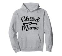 Bendita Mamá, Día de la Madre Acción de Gracias, Madre Agradecida Sudadera con Capucha