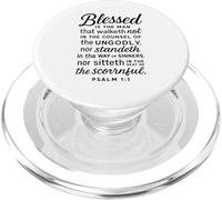 Bendito es el Hombre Salmo 1:1 Versículo de la Biblia Oración de Las Escrituras PopSockets PopGrip para MagSafe