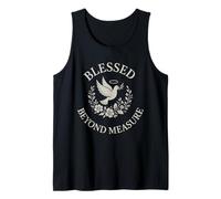 Bendito más allá de la medida Paloma cristiana Camiseta sin Mangas