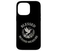 Bendito más allá de la medida Paloma cristiana Carcasa para iPhone 14 Pro Max