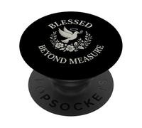 Bendito más allá de la medida Paloma cristiana PopSockets PopGrip Adhesivo