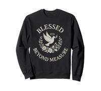 Bendito más allá de la medida Paloma cristiana Sudadera