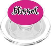 Bendito Script Palabra Fe Cristiano Jesús Biblia Verso Gracia PopSockets PopGrip para MagSafe