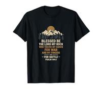 Bendito Sea el Señor Mi Roca para Batalla Salmo 1441 Camiseta