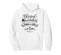 Benditos Son los pacificadores Mateo 5:9 Biblia Bíblica Orar Sudadera con Capucha