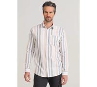 BENDORFF - Camisa de manga larga oxford a rayas