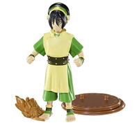 BendyFigs The Noble Collection Avatar Toph - Noble Toys - Figura de muñeca Coleccionable Plegable de 17 cm con Soporte y Mini Accesorio