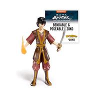 BendyFigs The Noble Collection Avatar Zuko - Noble Toys 19 cm Bendable Posable Collectible Doll Figura con Soporte y Mini Accesorios