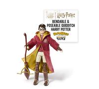 BendyFigs The Noble Collection Harry Potter Quidditch - Noble Toys 16 cm Bendable Posable Collectible Doll Figura con Soporte y Mini Accesorios