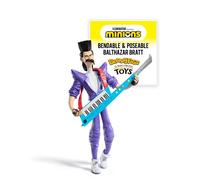 BendyFigs The Noble Collection Minions Balthazar - Figura Coleccionable de Noble Toys de 19 cm con Soporte y Mini Accesorio