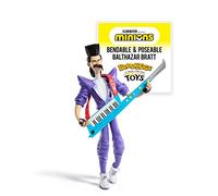 BendyFigs The Noble Collection Minions Balthazar - Figura Coleccionable de Noble Toys de 19 cm con Soporte y Mini Accesorio