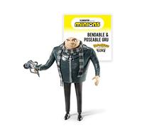 BendyFigs The Noble Collection Minions GRU - Noble Toys - Figura de muñeca Coleccionable Plegable de 16 cm con Soporte y Mini Accesorio