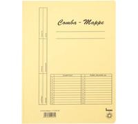 bene 111000GE Combi Folder A4 Yellow Pack of 5