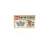 Bene Casa - Juego de dominó doble nueve con diseño de bandera cubana (55 dominós) - Ideal para 2 a 10 jugadores