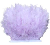 Bene Omnia Adornos de flecos de plumas de pavo real para tocado de Millinery Craft Dress Making 43 colores (2 metros, color lila #21)