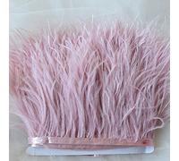 Bene Omnia - Plumas de avestruz con flecos, esponjosas, para hacer tocados y manualidades, 36 colores, paquete de 1 metro Rosa oscuro.