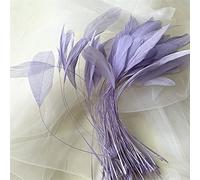 Bene Omnia Plumas de coque sueltas naturales para Millinery & Fascinators sombrero haciendo tocado disfraz de plumas de gallo teñidas 5-7 pulgadas (# 18 lila, 10 unidades)