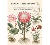 Beneath the Bloom: An Adult Botanical Coloring Book of Flower Portraits