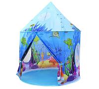 Benebomo Tienda campaña Infantil, Carpa para niños del Castillo del océano Azul, Casitas Infantiles Tela Plegable