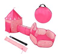 Benebomo Tienda campaña Infantil,Tunel de Juego Infantil,Carpa Princesa Rosa,casa de Juegos para niños Túnel de Bolas Interior/Exterior
