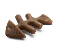 Benebone Juguete masticable Indestructible de Espina de Pescado para masticadores agresivos, rompe el aburrimiento Resistente de Larga duración para Perros, Sabor a salmón Jack Real, para Perros