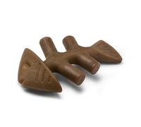 Benebone Juguete masticable Indestructible de Espina de Pescado para masticadores agresivos, rompe el aburrimiento Resistente de Larga duración para Perros, Sabor a salmón Jack Real, para Perros