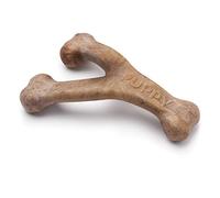 Benebone Juguete masticable Indestructible para Cachorros, para masticadores agresivos, mordedor de dentición Resistente de Larga duración para Cachorros, Sabor Real a Tocino, para Perros medianos,
