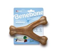 Benebone Wishbone - Juguete masticable Duradero para Perros masticadores agresivos, Pato, Fabricado en Estados Unidos, Mediano