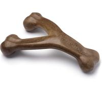Benebone Wishbone, Juguete para morder, con auténtico beicon Gigante, Resistente e indicado para Perros masticadores agresivos, Fabricado en EE. UU.