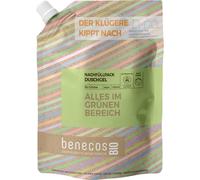 Benecos BIO - Bolsa de recarga de gel de ducha Todo en el área verde - Té | Cosméticos naturales certificados, veganos, limpieza y cuidado calmante, 1000 ml