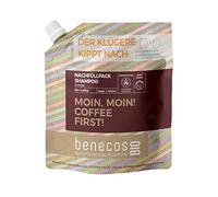 benecos BIO - Recambio para champú para cabello normal, café orgánico MOIN MOIN! COFFEE FIRST! - Vegano - Plástico reciclado