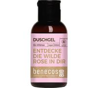 Gel de ducha Benecos Wildrose, tamaño mini, 50 ml (1)