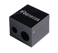 Benecos - natural beauty 90597 Sacapuntas doble para lápices cosméticos - con espátula limpiadora integrada