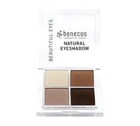 Benecos - natural beauty 91587 - paleta de sombras de ojos quattro - vegano - café y crema