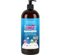 benecos Naturkosmetik - Champú y gel de ducha 2 en 1 - Piel y cabello sensibles - Vegano - Coco orgánico y aloe vera orgánico - 950 ml