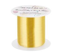 BENECREAT 0.3mm 150M joyería abalorios alambre de oro ligero resistente al deslustre alambre de cobre para rebordear envoltura y otras joyas artesanía fabricación